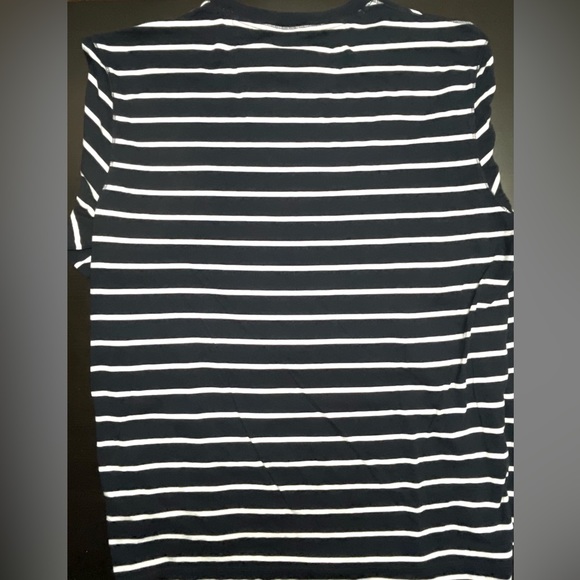 Nautica Navy Blue Longsleeve Shirt Striped. *Excellent Cond* Size L - Picture 5 of 5